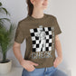 Unisex Jersey Short Check mate  Tee