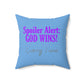 Spun Polyester Square Pillow