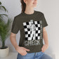 Unisex Jersey Short Check mate  Tee