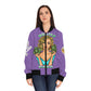 Women's Bomber  Hustle Jacket (AOP)